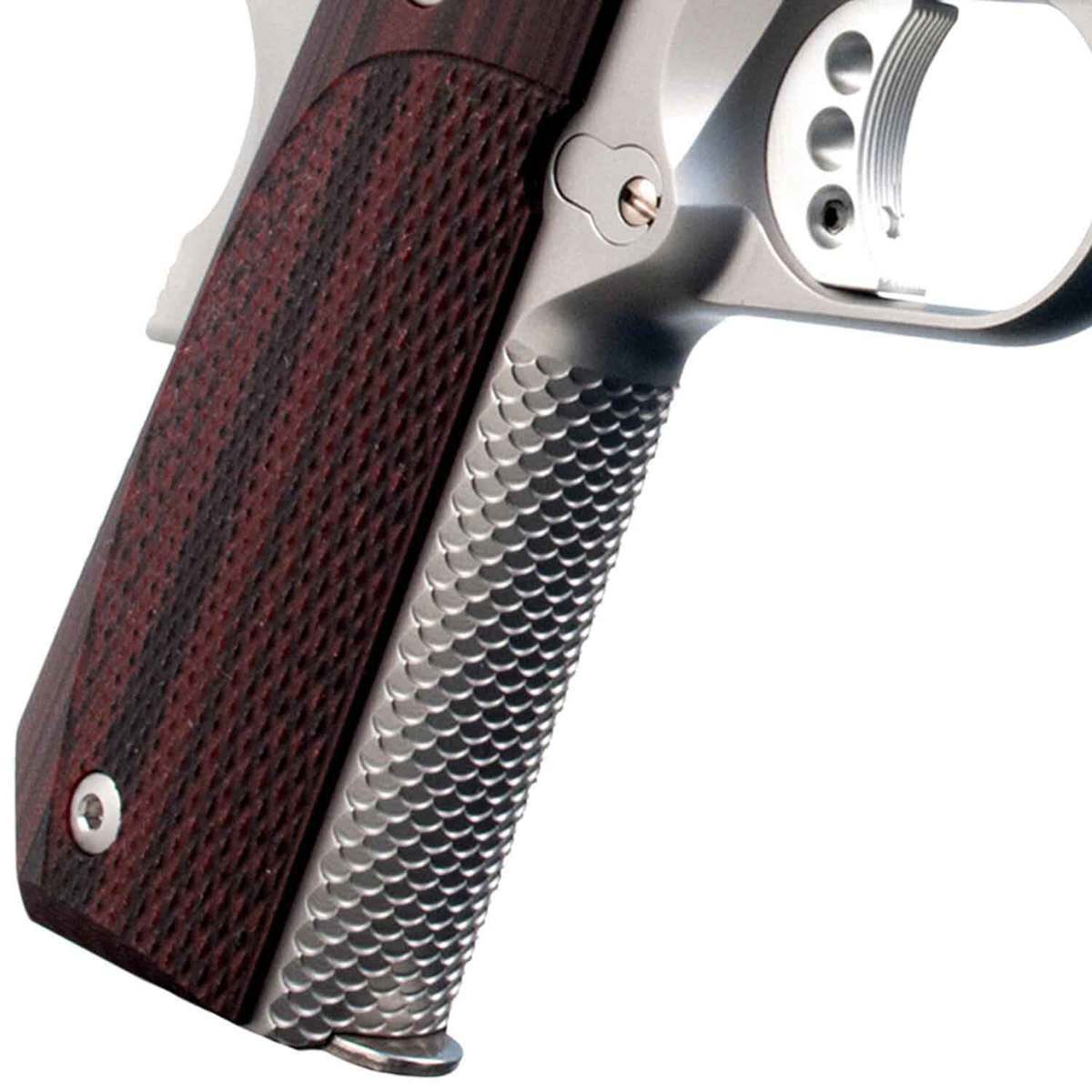 Ed Brown 18 Kobra Carry 45 Auto (ACP) 4.25in Stainless Pistol - 7+1 Rounds - Stainless/Brown Ed Brown 18 Kobra Carry 45 Auto (ACP) 4.25in Stainless Pistol - 7+1 Rounds - Stainless/Brown