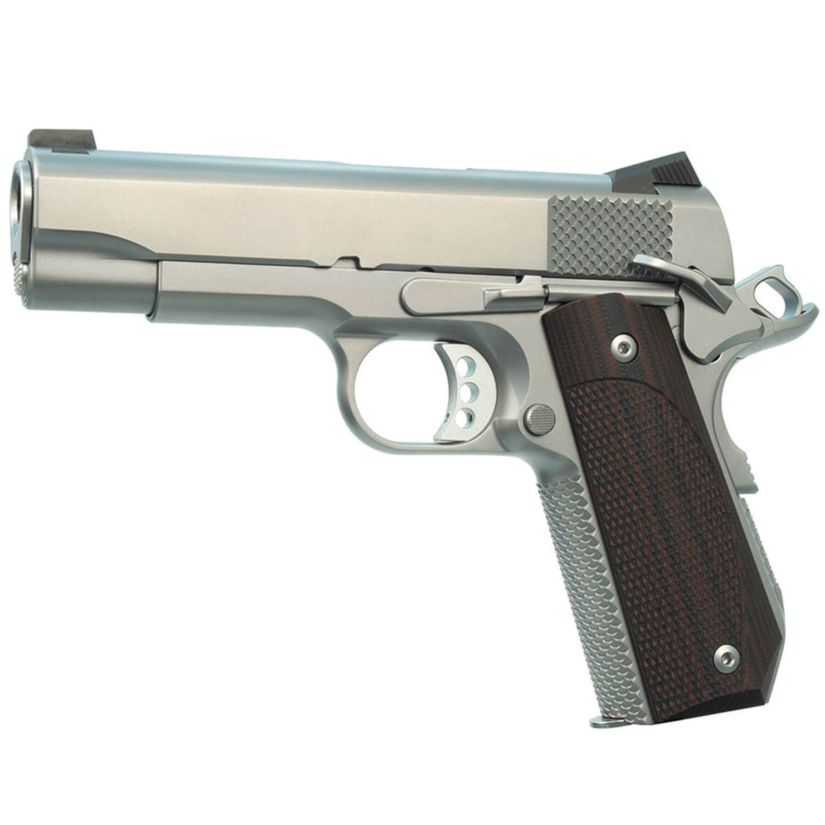 Ed Brown 18 Kobra Carry 45 Auto (ACP) 4.25in Stainless Pistol - 7+1 Rounds - Stainless/Brown Ed Brown 18 Kobra Carry 45 Auto (ACP) 4.25in Stainless Pistol - 7+1 Rounds - Stainless/Brown