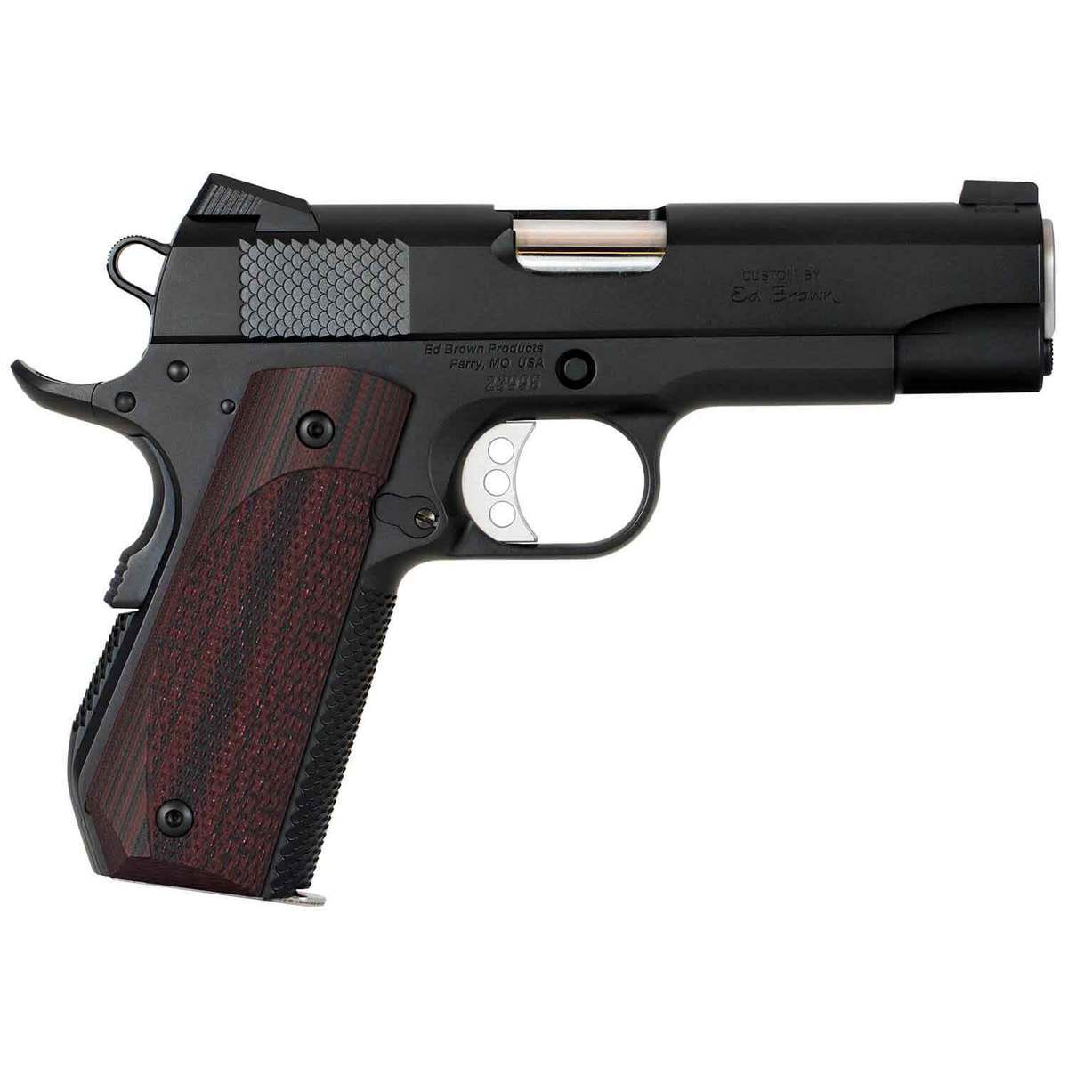 Ed Brown 18 Kobra Carry G4 45 Auto (ACP) 4.25in Black Pistol - 7+1 Rounds - Black/Brown Ed Brown 18 Kobra Carry G4 45 Auto (ACP) 4.25in Black Pistol - 7+1 Rounds - Black/Brown