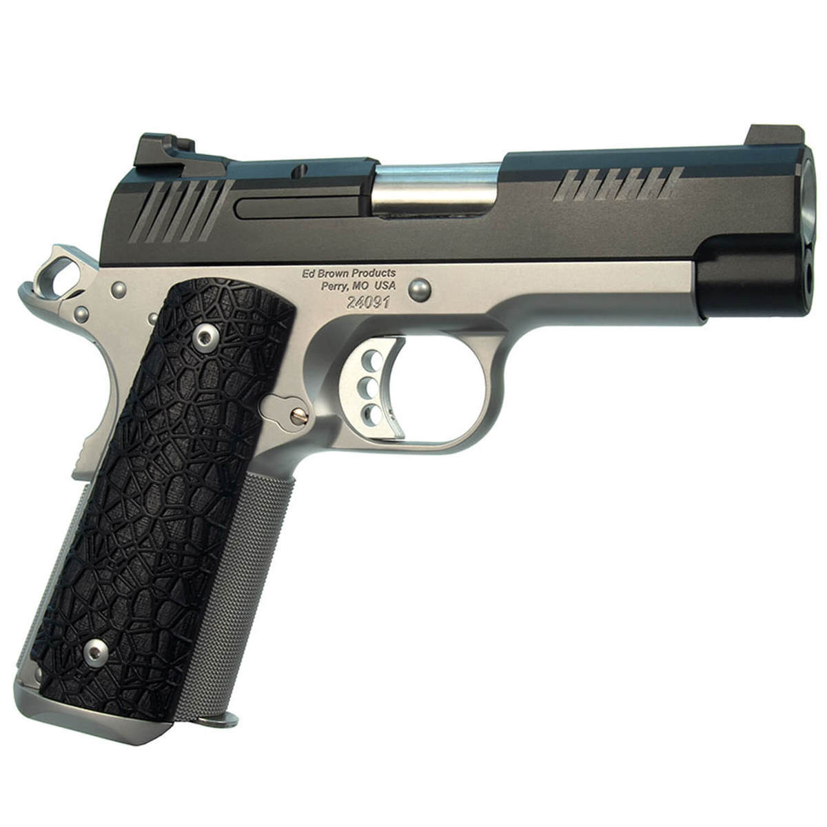 Ed Brown EVO-E9 9mm Luger 4in Stainless/Black Pistol - 8+1 Rounds - Black/Stainless Ed Brown EVO-E9 9mm Luger 4in Stainless/Black Pistol - 8+1 Rounds - Black/Stainless