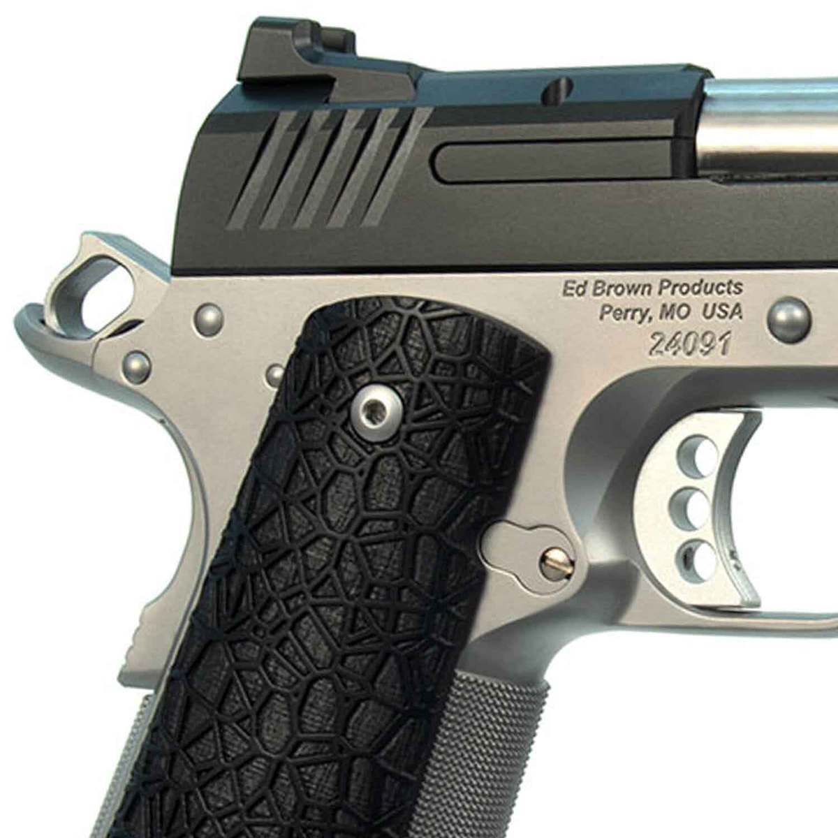Ed Brown EVO-E9 9mm Luger 4in Stainless/Black Pistol - 8+1 Rounds - Black/Stainless Ed Brown EVO-E9 9mm Luger 4in Stainless/Black Pistol - 8+1 Rounds - Black/Stainless