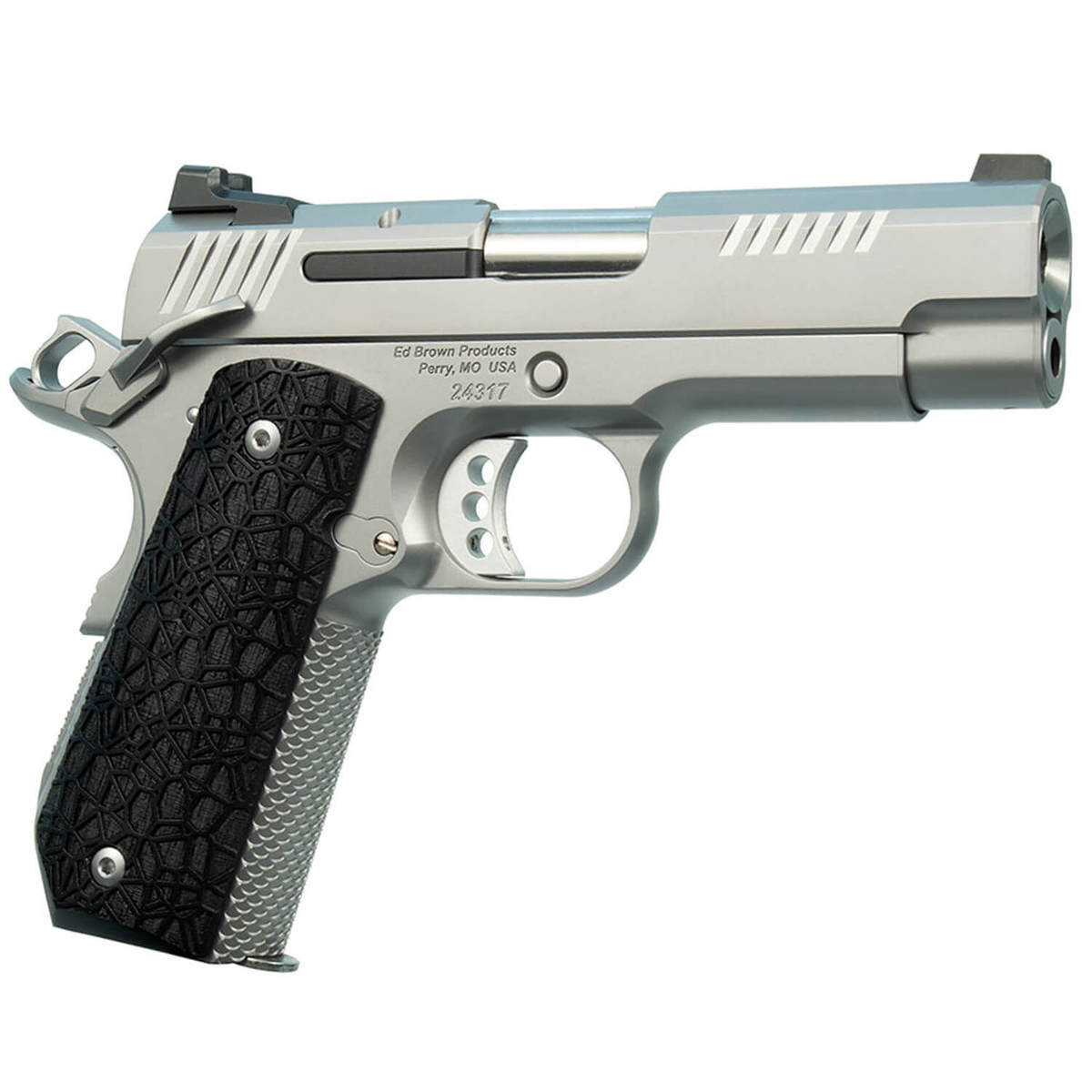 Ed Brown EVO KC9 9mm Luger 4in Stainless/Black Pistol - 9+1 Rounds - Stainless/Black Ed Brown EVO KC9 9mm Luger 4in Stainless/Black Pistol - 9+1 Rounds - Stainless/Black