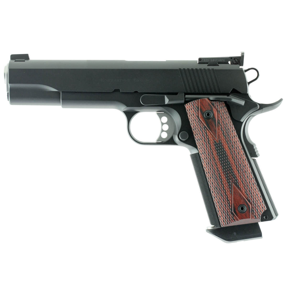 Ed Brown Executive Target G4 45 Auto (ACP) 5in Blue Pistol - 7+1 Rounds - Black/Brown Ed Brown Executive Target G4 45 Auto (ACP) 5in Blue Pistol - 7+1 Rounds - Black/Brown