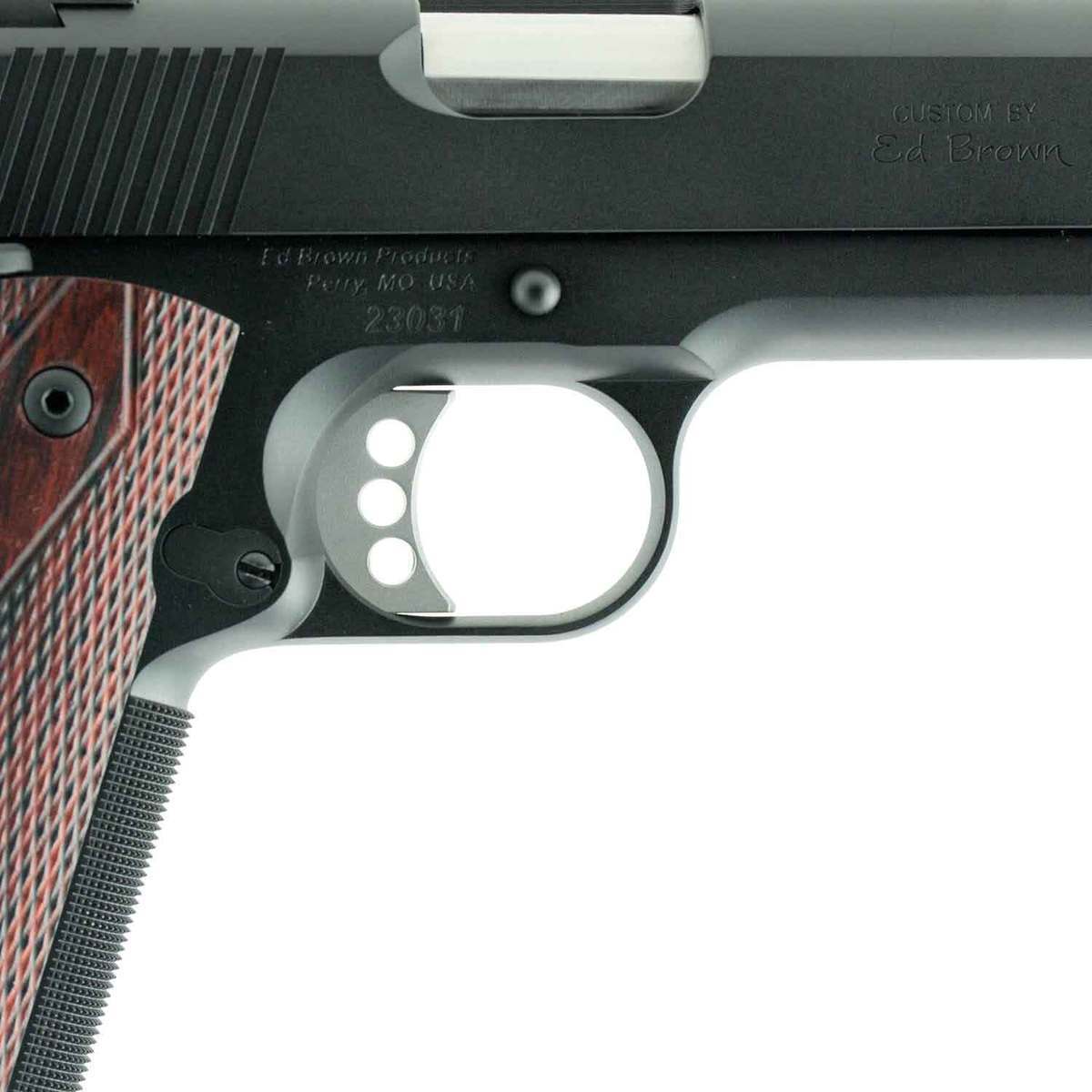 Ed Brown Executive Target G4 45 Auto (ACP) 5in Blue Pistol - 7+1 Rounds - Black/Brown Ed Brown Executive Target G4 45 Auto (ACP) 5in Blue Pistol - 7+1 Rounds - Black/Brown