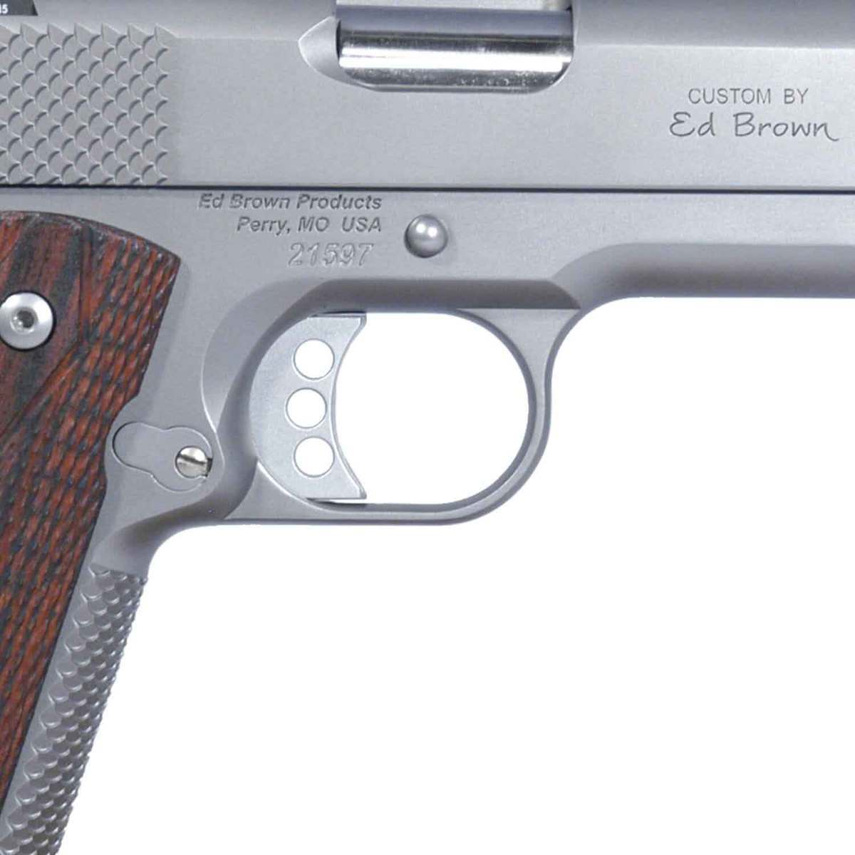 Ed Brown Kobra Carry 45 Auto (ACP) 4.25in Stainless Pistol - 7+1 Rounds - Stainless/Brown Ed Brown Kobra Carry 45 Auto (ACP) 4.25in Stainless Pistol - 7+1 Rounds - Stainless/Brown