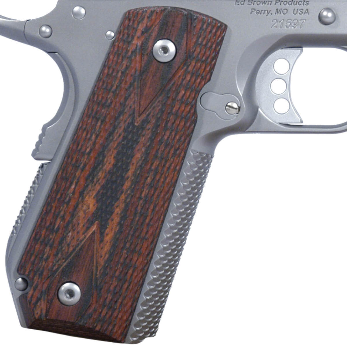 Ed Brown Kobra Carry 45 Auto (ACP) 4.25in Stainless Pistol - 7+1 Rounds - Stainless/Brown Ed Brown Kobra Carry 45 Auto (ACP) 4.25in Stainless Pistol - 7+1 Rounds - Stainless/Brown