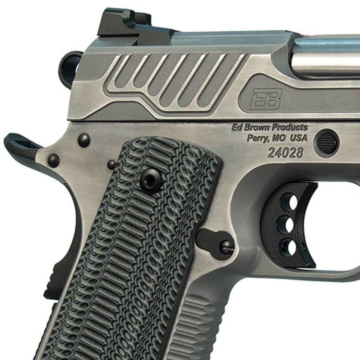 Ed Brown ZEV 19 Commander 9mm Luger 4.25in Stainless/Black Gray Pistol - 9+1 Rounds - Black/Gray Ed Brown ZEV 19 Commander 9mm Luger 4.25in Stainless/Black Gray Pistol - 9+1 Rounds - Black/Gray