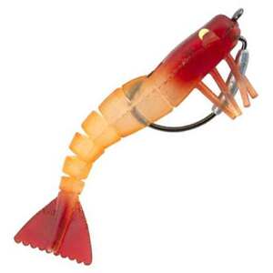 Egret Vudu Shrimp Soft Swimbait - Weedless, Bloody Mary, 1/4oz, 3-1/4in