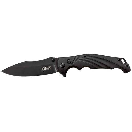 Elite Tactical Conqueror 4.75 inch Folding Knife – Black