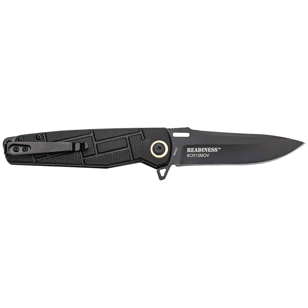 Elite Tactical Readiness 3.5 inch Folding Knife - Black Elite Tactical Readiness 3.5 inch Folding Knife - Black