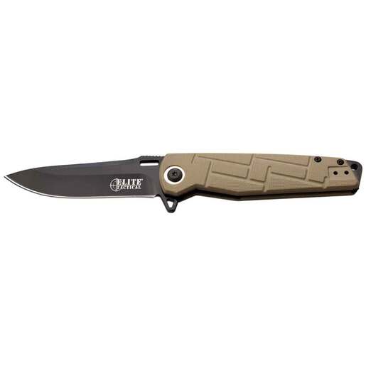 Elite Tactical Readiness 3.5 inch Folding Knife - Tan