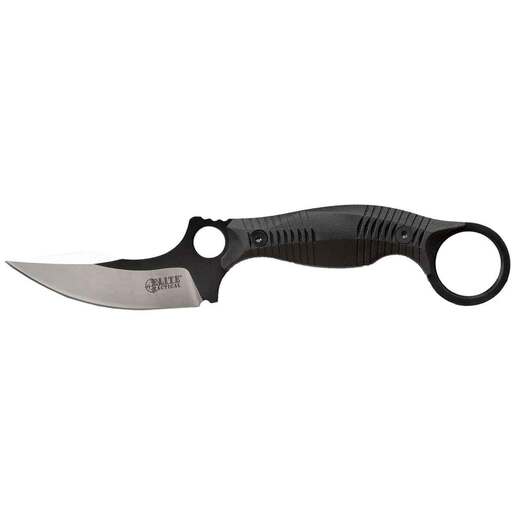 Elite Tactical Rout 3.25 inch Fixed Blade Knife – Black