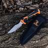 Elk Ridge Trek 4 inch Fixed Blade Knife - Orange/Black