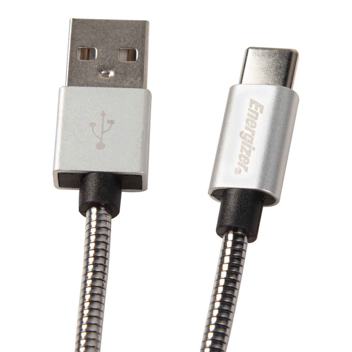 Energizer Type-C 4ft Metal USB Cable - Silver Energizer Type-C 4ft Metal USB Cable - Silver