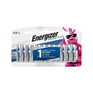 Energizer 12 Pack AA Ultimate Lithium Batteries