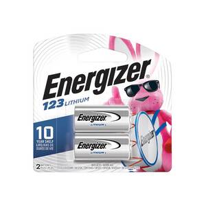 Energizer 123 Lithium Batteries - 2 Pack
