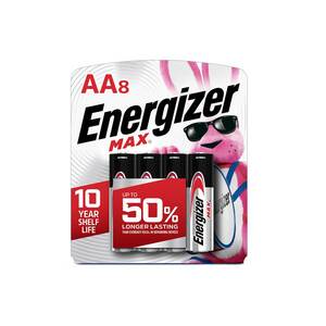 Energizer MAX AA Alkaline Batteries - 8 Pack