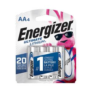 Energizer AA Ultimate Lithium Batteries - 4 Pack