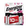 Energizer MAX D Cell Alkaline Batteries - 4 Pack