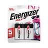 Energizer Max 9V Alkaline Batteries - 2 Pack