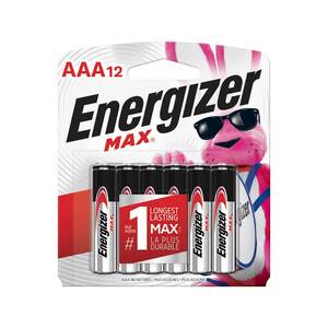 Energizer MAX AAA Alkaline Batteries - 12 Pack