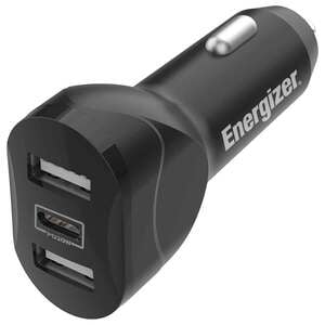 Energizer Ultimate Fast Charging 3-Port Car Charger