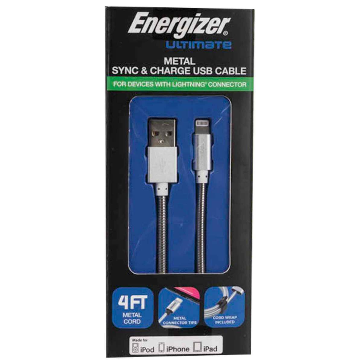 Energizer Ultimate Energizer Metallic Lightning Cable Energizer