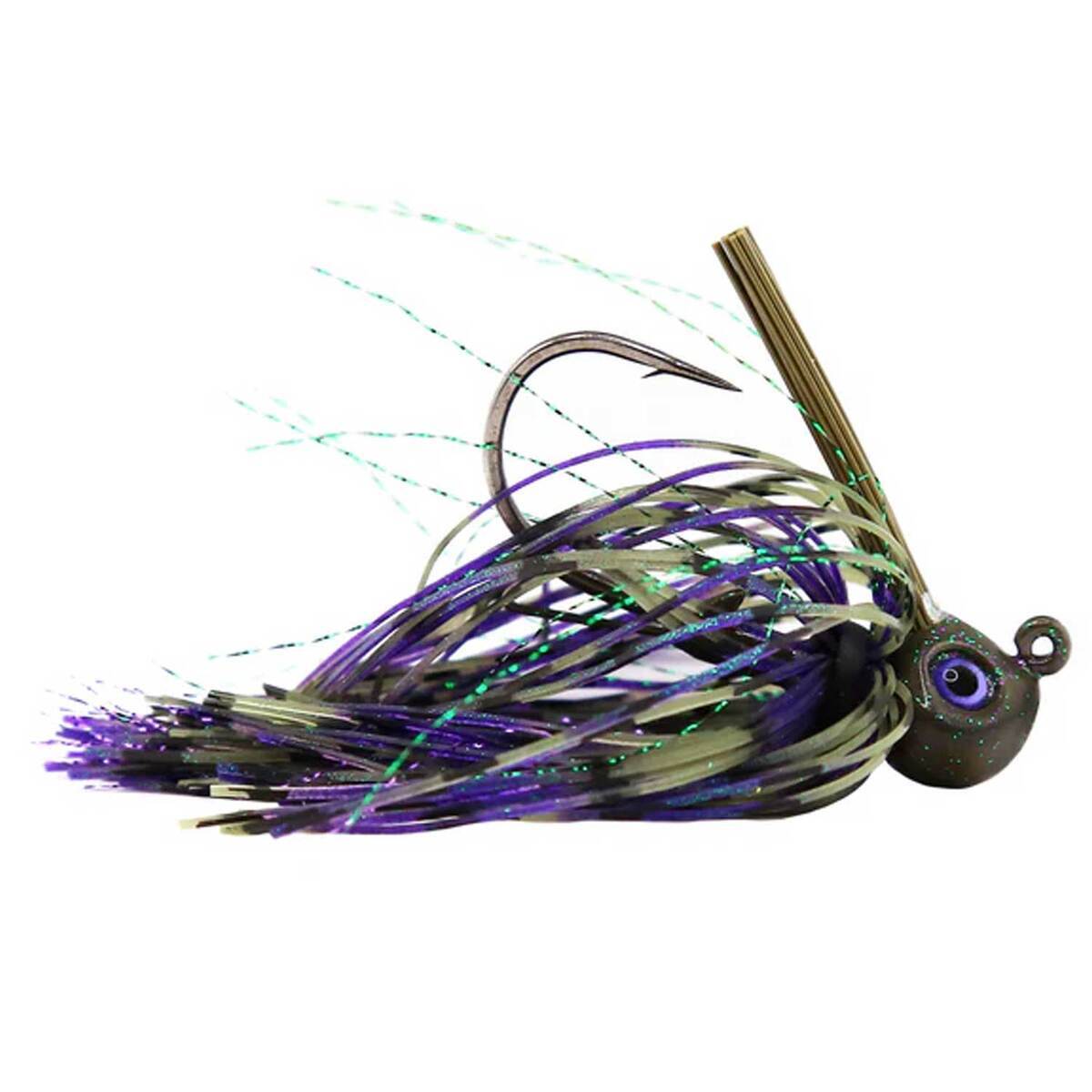 epic fishing lure Spinnerbait Tackle Designed by EPIC pro Wesley Strader Tournament Grade Football Jig Midnight