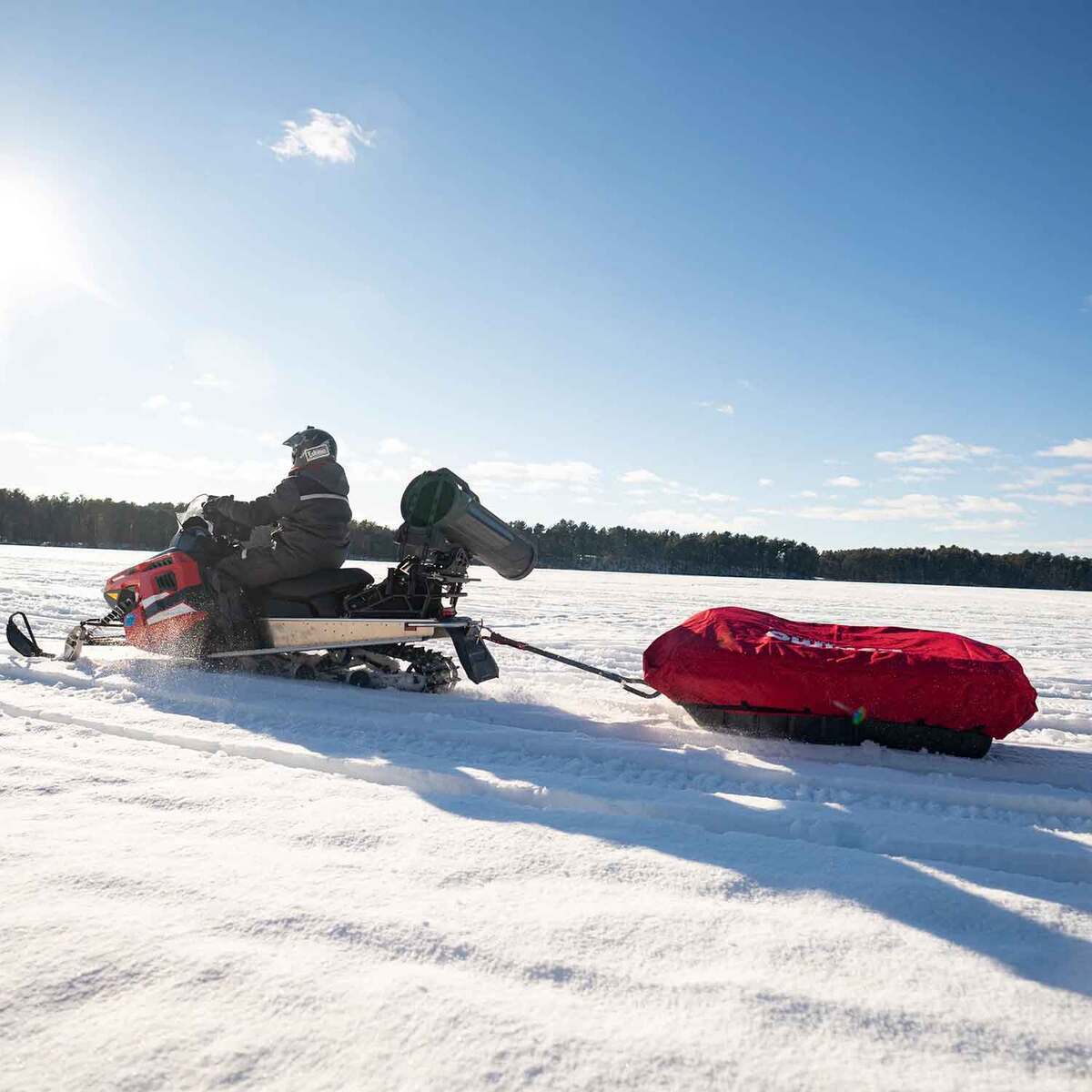 Eskimo Travel Cover Utility Sled Accessory - 64in - Red Eskimo Travel Cover Utility Sled Accessory - 64in - Red