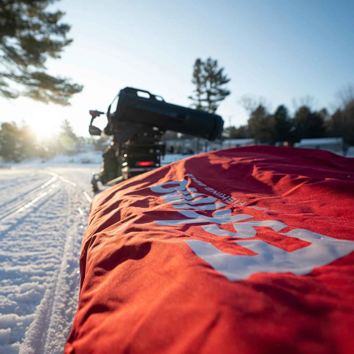 Eskimo Travel Cover Utility Sled Accessory - 64in - Red Eskimo Travel Cover Utility Sled Accessory - 64in - Red