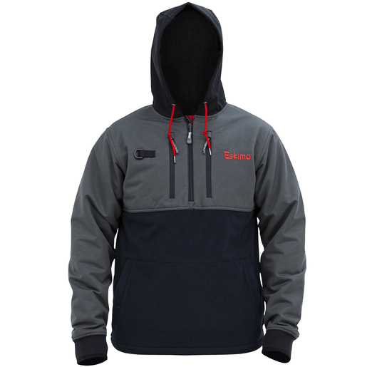 Eskimo Bibjak Pullover Men’s Ice Fishing Jacket – Gray/Black M