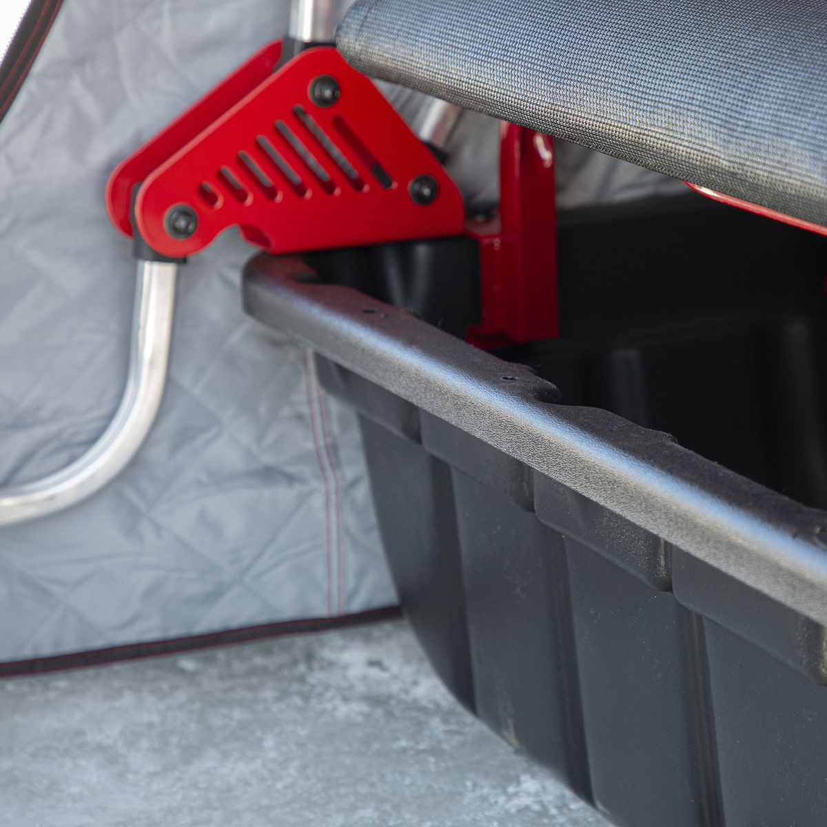 Eskimo Eskape 2400 Flip Ice Fishing Shelter - Red Eskimo Eskape 2400 Flip Ice Fishing Shelter - Red