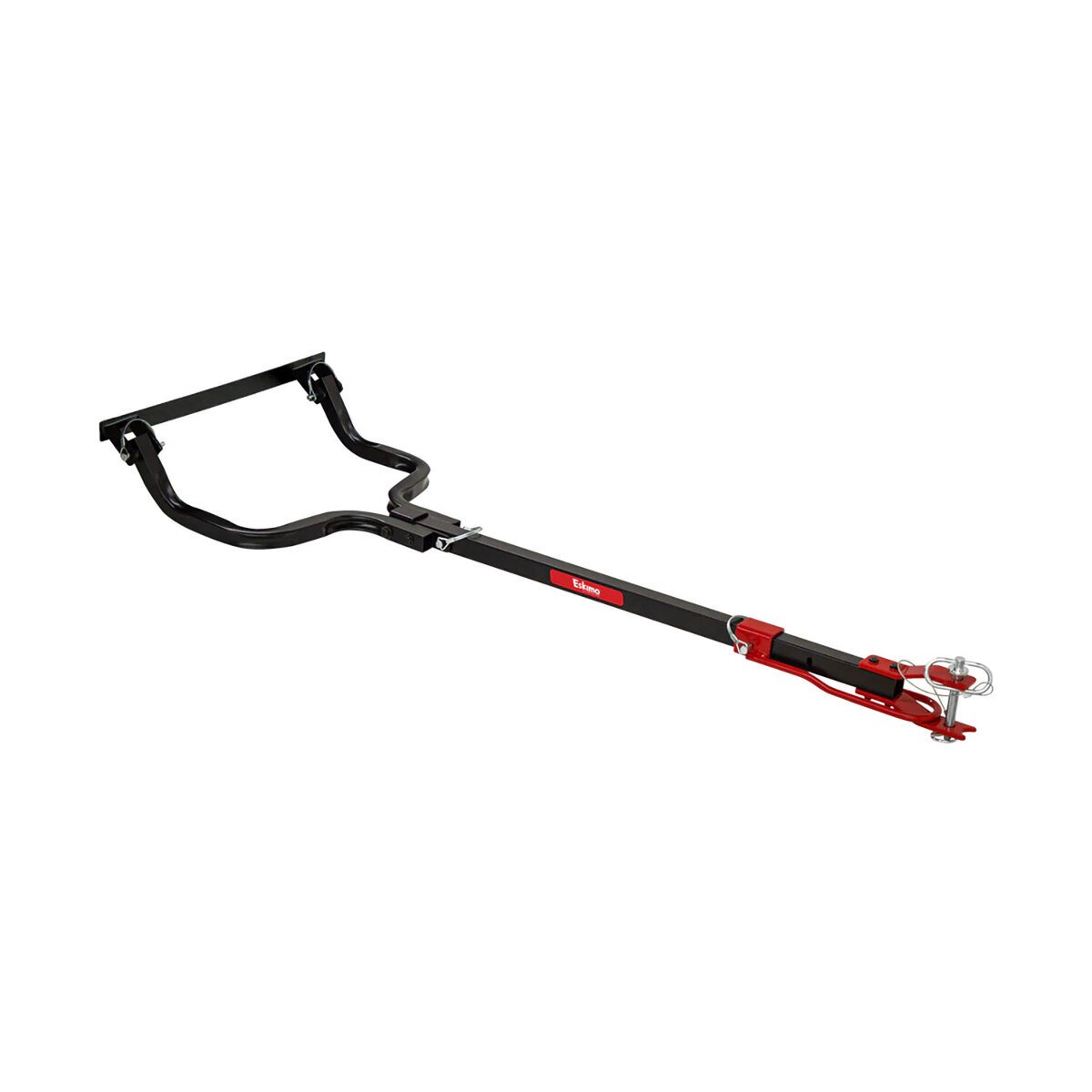 Eskimo EZ-Stow Pivoting Tow Hitch Utility Sled Accessory - Red/Black - Black/Red Eskimo EZ-Stow Pivoting Tow Hitch Utility Sled Accessory - Red/Black - Black/Red