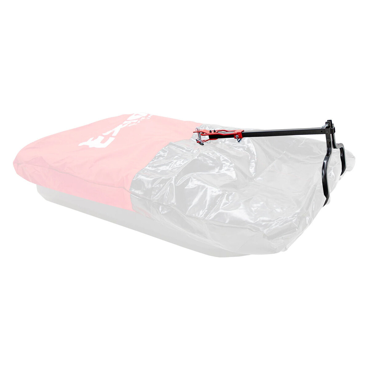 Eskimo EZ-Stow Pivoting Tow Hitch Utility Sled Accessory - Red/Black - Black/Red Eskimo EZ-Stow Pivoting Tow Hitch Utility Sled Accessory - Red/Black - Black/Red