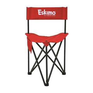 Eskimo Folding Chair Ice Fishing Accessory - Red, Extra Large