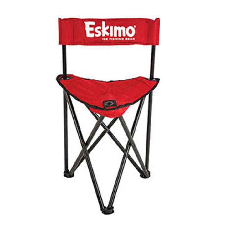Eskimo Folding Chair Ice Fishing Accessory - Red, Standard Size - Red Standard Eskimo Folding Chair Ice Fishing Accessory - Red, Standard Size - Red Standard