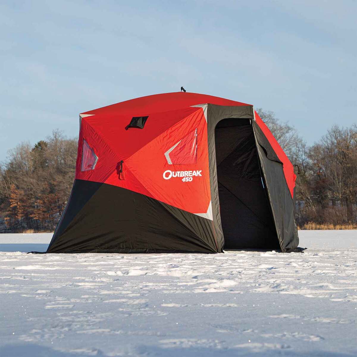 Eskimo Outbreak 450 Hub Ice Fishing Shelter - Red Eskimo Outbreak 450 Hub Ice Fishing Shelter - Red
