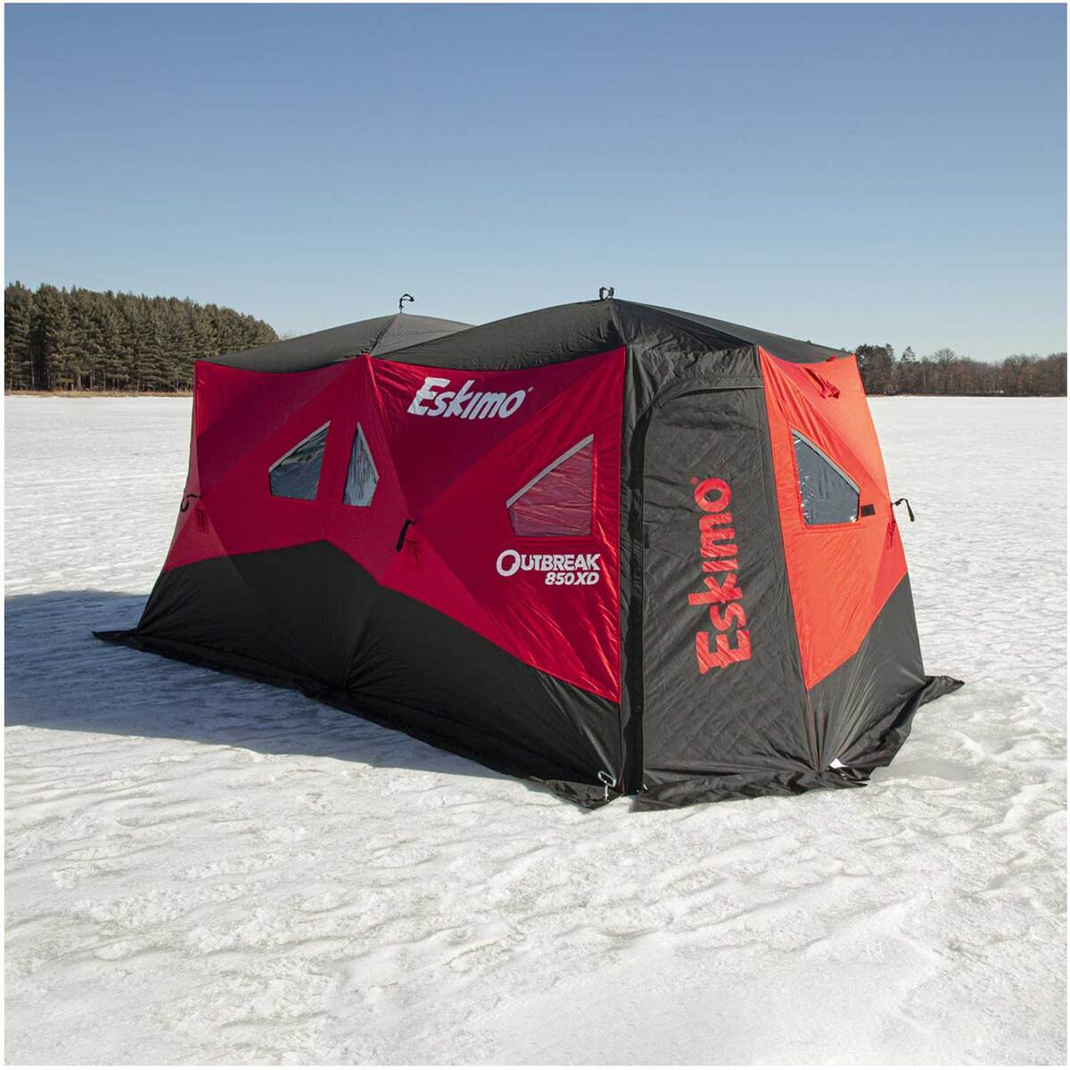 Eskimo Outbreak 850XD Hub Ice Fishing Shelter - Red Eskimo Outbreak 850XD Hub Ice Fishing Shelter - Red