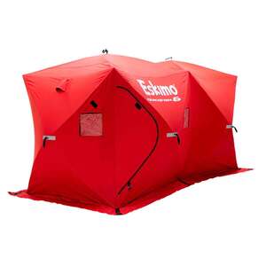 Eskimo Fish Rack Eskimo Quickfish 6 Hub Ice Fishing Shelter - Red | Sportsman's Warehouse