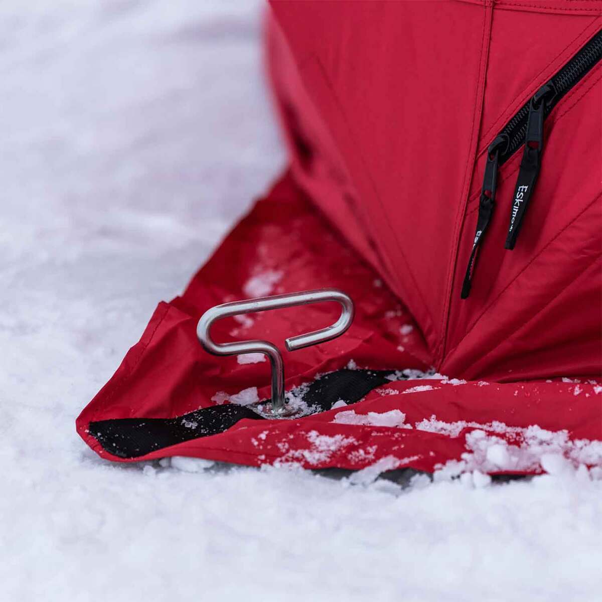 Quick Fish 4 Eskimo Quickfish 6 Hub Ice Fishing Shelter - Red | Sportsman's Warehouse