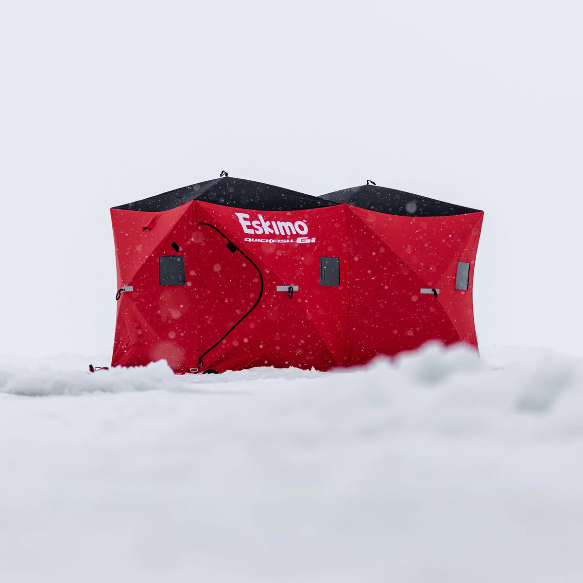 Eskimo Quickfish 6i Hub Ice Fishing Shelter - Red Eskimo Quickfish 6i Hub Ice Fishing Shelter - Red