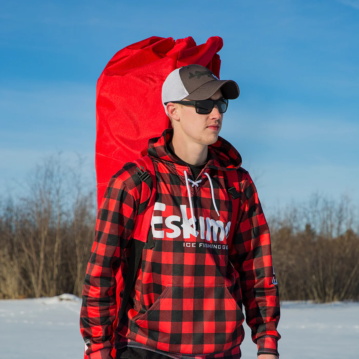 Eskimo Quickfish 6i Hub Ice Fishing Shelter - Red Eskimo Quickfish 6i Hub Ice Fishing Shelter - Red