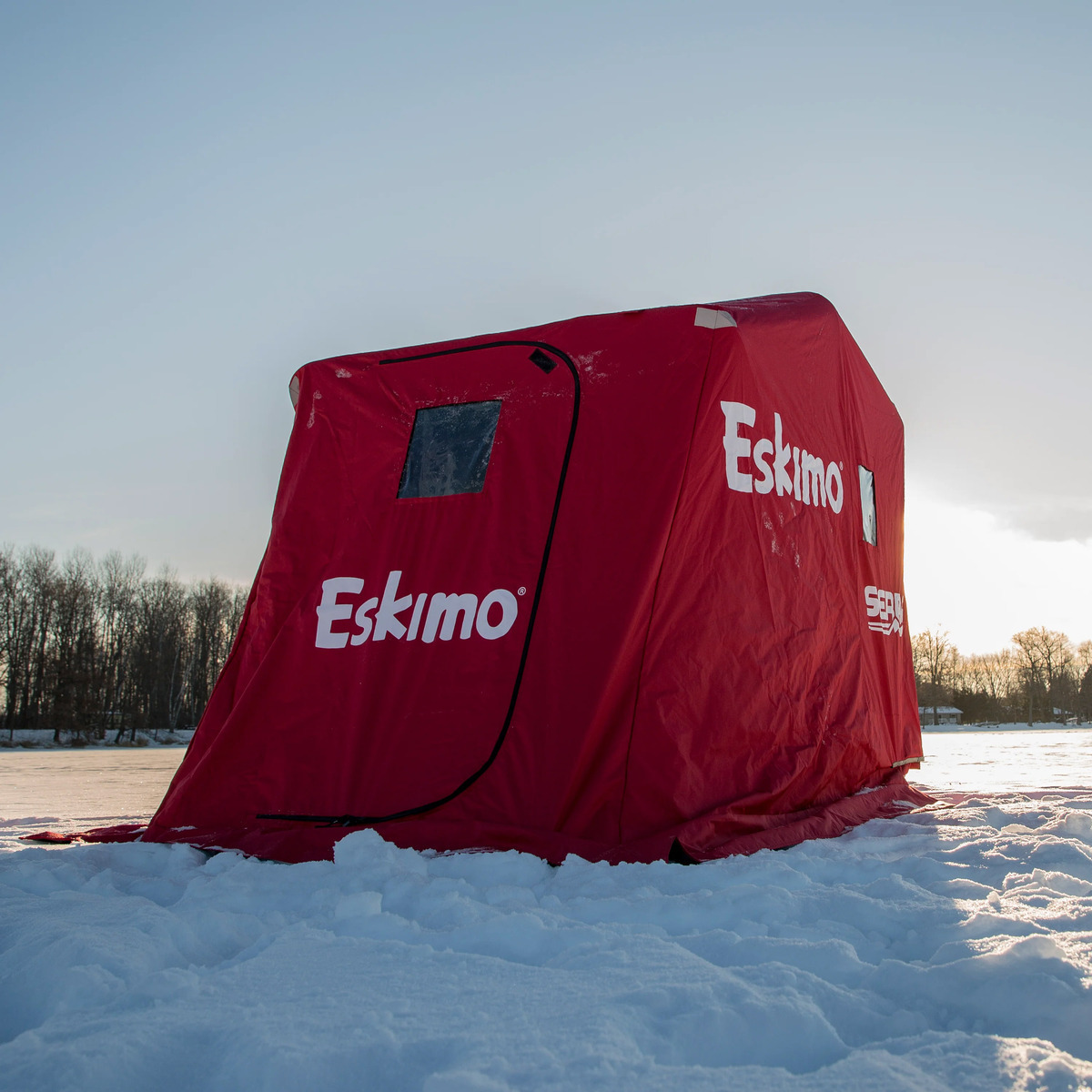 Eskimo Sierra Flip Ice Fishing Shelter - Red Eskimo Sierra Flip Ice Fishing Shelter - Red