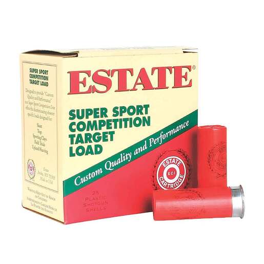 Estate Super Sport 12 Gauge 2-3/4in #7.5 1oz Target Shotshells – 25 Rounds – #7.5