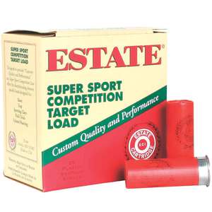 Estate Super Sport Competition 12 Gauge 2-3/4in #7.5 1-1/8oz Target Shotshells - 25 Rounds
