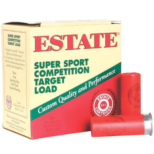 Estate Super Sport Competition 12 Gauge 2-3/4in #7.5 1-1/8oz Target Shotshells Ammo - 25 Rounds #7.5 25 Rounds #7.5 Ammo