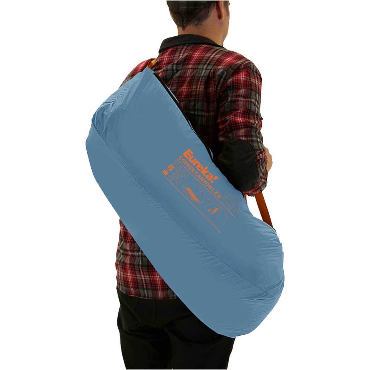 Eureka Copper Canyon LX 6-Person Camping Tent - Blue Heaven/Jaffa Orange/Dawn Blue - Blue Heaven/Jaffa Orange/Dawn Blue Eureka Copper Canyon LX 6-Person Camping Tent - Blue Heaven/Jaffa Orange/Dawn Blue - Blue Heaven/Jaffa Orange/Dawn Blue