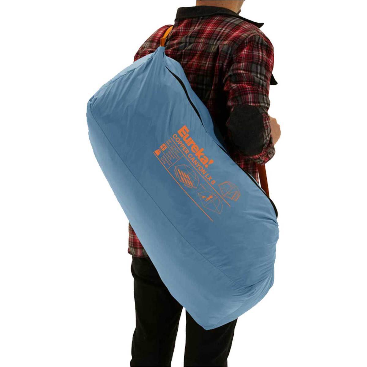 Eureka Copper Canyon LX 8-Person Camping Tent - Blue Heaven/Jaffa Orange/Dawn Blue - Blue Heaven/Jaffa Orange/Dawn Blue Eureka Copper Canyon LX 8-Person Camping Tent - Blue Heaven/Jaffa Orange/Dawn Blue - Blue Heaven/Jaffa Orange/Dawn Blue