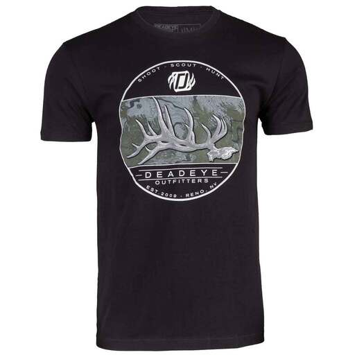 Deadeye Men's Euro Bull Short-Sleeve Casual Shirt - Black L