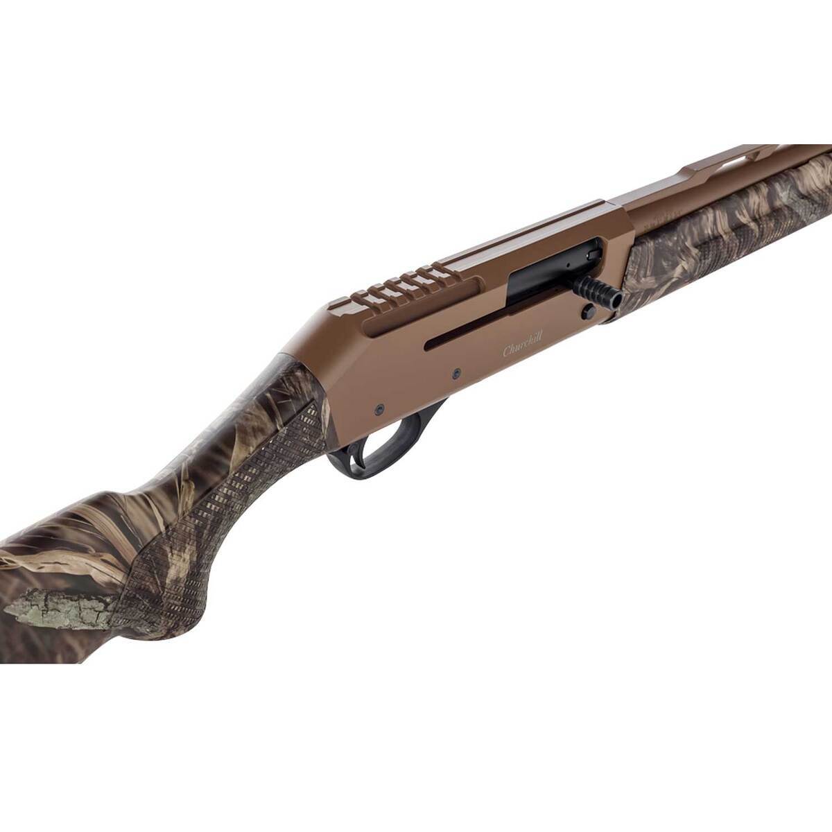 European American Armory Corp Akkar Churchill 220 Gobbler Camo 20ga 3in Compact Semi-Automatic Shotgun - 24in - Tan European American Armory Corp Akkar Churchill 220 Gobbler Camo 20ga 3in Compact Semi-Automatic Shotgun - 24in - Tan